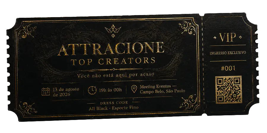 Ingresso VIP Attracione Top Creators